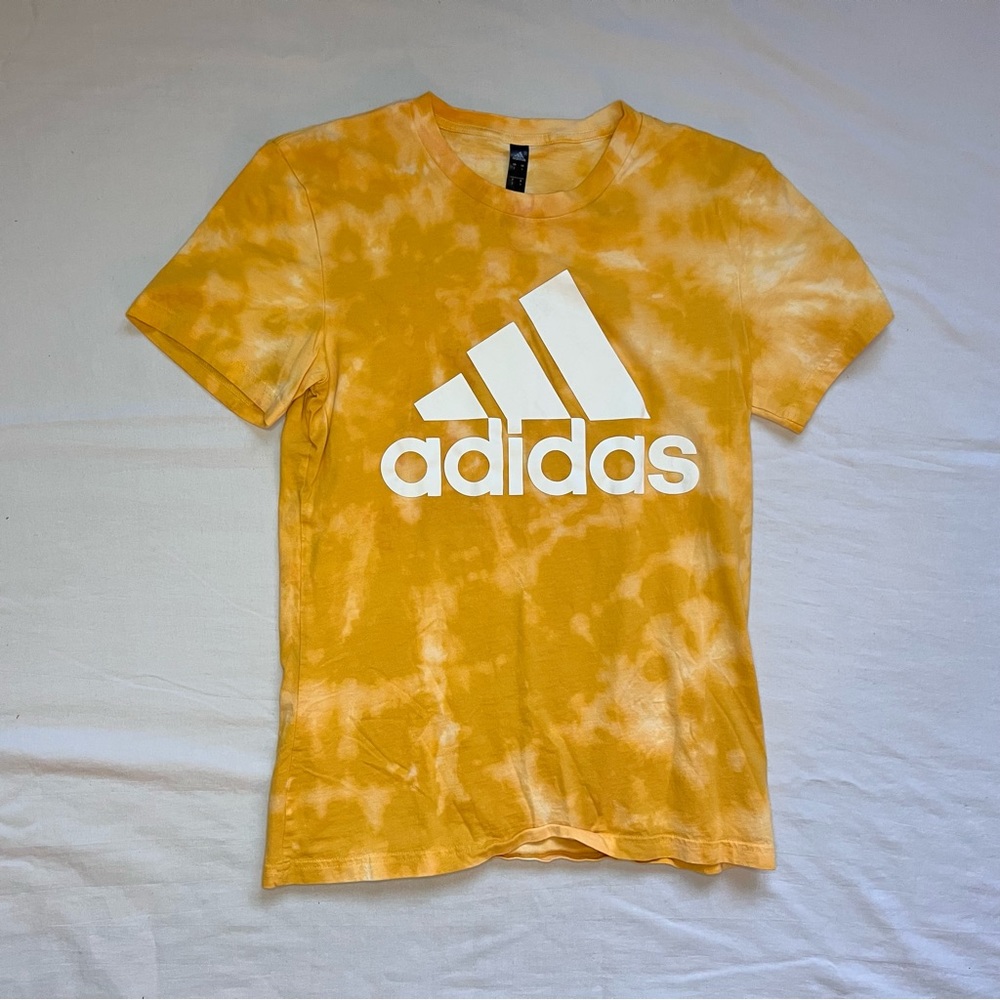 Adidas Yellow Tie Dye Tee